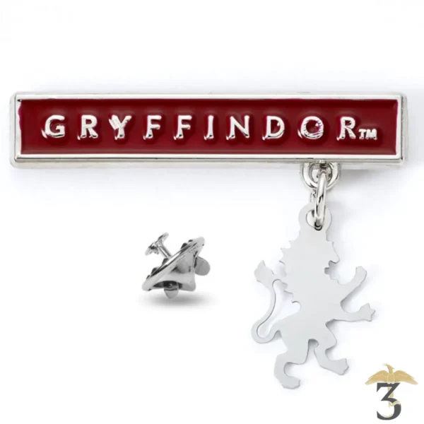 Pins plaque et charm gryffondor - Les Trois Reliques, magasin Harry Potter - Photo N°1