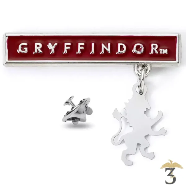 Pin´s plaque et charm gryffondor - Les Trois Reliques, magasin Harry Potter - Photo N°1