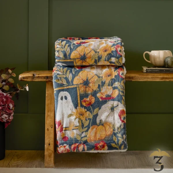 Plaid bootanical fantômes et fleurs 130×180 - Les Trois Reliques, magasin Harry Potter - Photo N°3