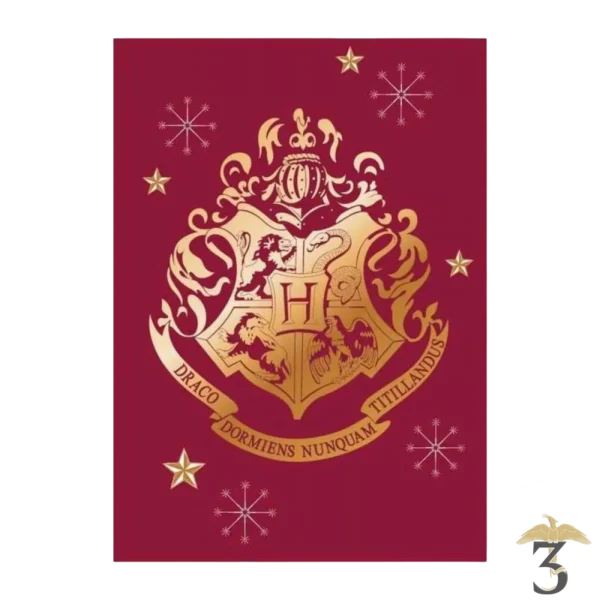 Plaid polaire hogwarts rouge - Les Trois Reliques, magasin Harry Potter - Photo N°1
