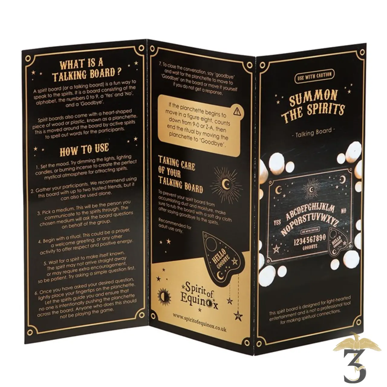 Planche ouija - Les Trois Reliques, magasin Harry Potter - Photo N°3