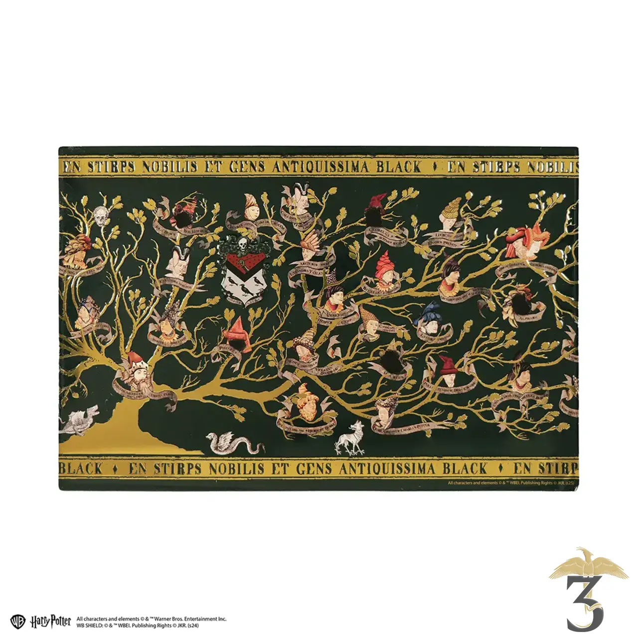 Plaque en aluminium famille black – harry potter - Les Trois Reliques, magasin Harry Potter - Photo N°1