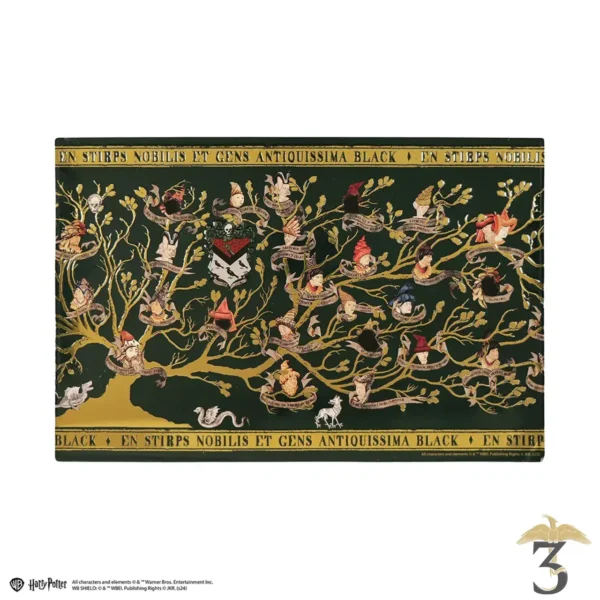 Plaque en aluminium famille black – harry potter - Les Trois Reliques, magasin Harry Potter - Photo N°1