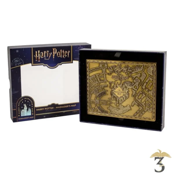 plaque en métal carte du maraudeur – harry potter - Les Trois Reliques, magasin Harry Potter - Photo N°1