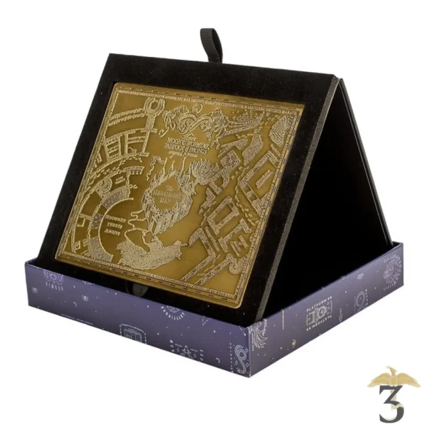 plaque en métal carte du maraudeur – harry potter - Les Trois Reliques, magasin Harry Potter - Photo N°2