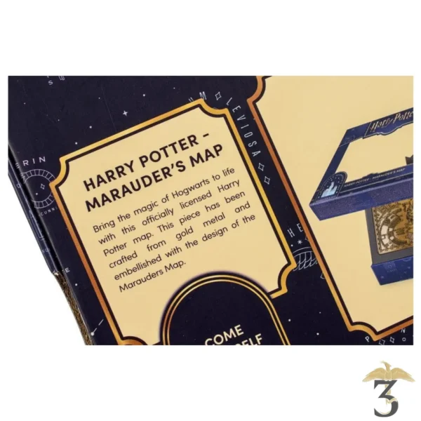 plaque en métal carte du maraudeur – harry potter - Les Trois Reliques, magasin Harry Potter - Photo N°3
