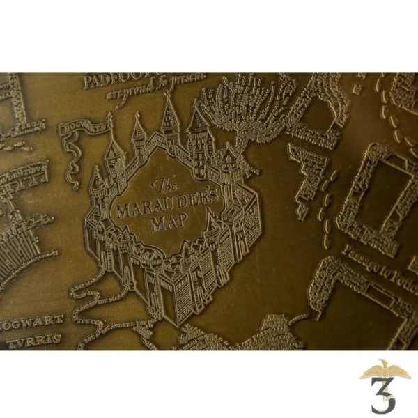 plaque en métal carte du maraudeur – harry potter - Les Trois Reliques, magasin Harry Potter - Photo N°6