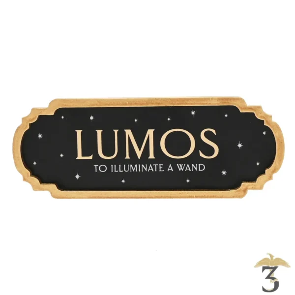 Plaque mural lumos - Les Trois Reliques, magasin Harry Potter - Photo N°1