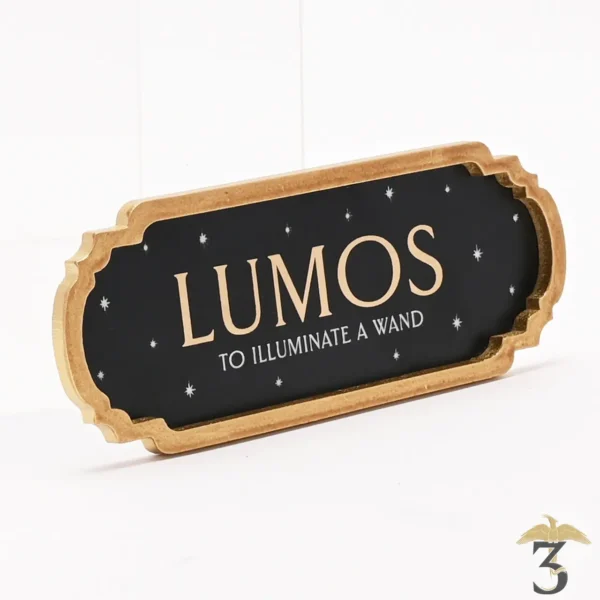 Plaque mural lumos - Les Trois Reliques, magasin Harry Potter - Photo N°2