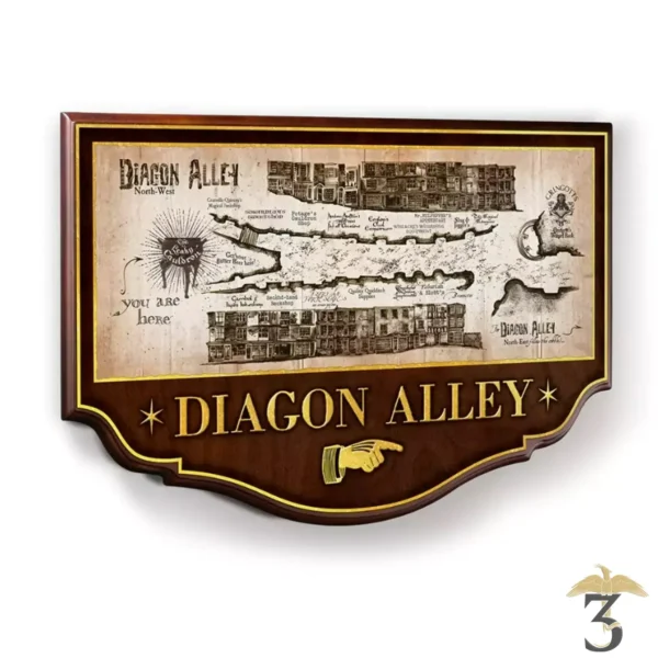 Plaque murale Diagon Alley - Noble Collection - Harry Potter - Les Trois Reliques, magasin Harry Potter - Photo N°1