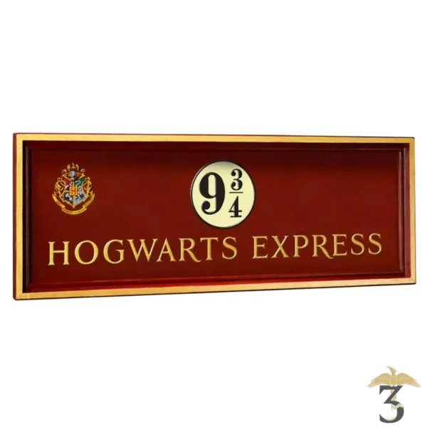 Plaque Poudlard Express 9 3/4 - Noble Collection - Harry Potter - Les Trois Reliques, magasin Harry Potter - Photo N°1