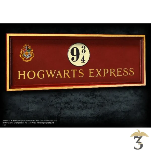 Plaque Poudlard Express 9 3/4 - Noble Collection - Harry Potter - Les Trois Reliques, magasin Harry Potter - Photo N°2