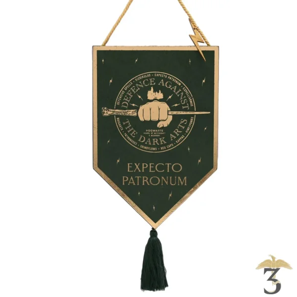 Plaque suspendu expecto patronum - Les Trois Reliques, magasin Harry Potter - Photo N°1