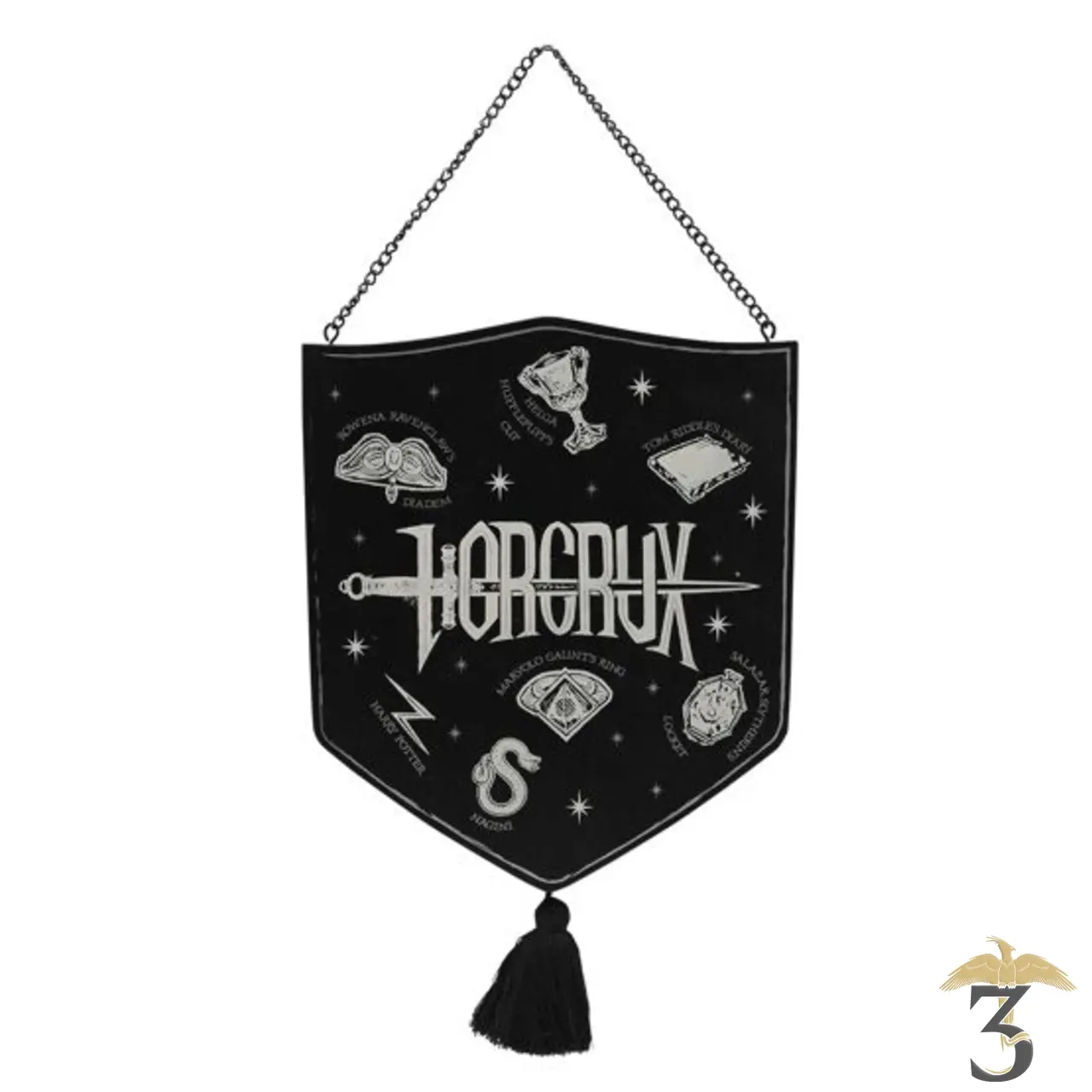 Plaque suspendue phosphorescente horcrux - Les Trois Reliques, magasin Harry Potter - Photo N°1
