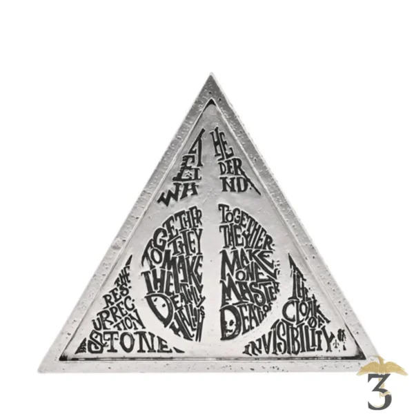 Plaque triangle reliques de la mort - Les Trois Reliques, magasin Harry Potter - Photo N°1
