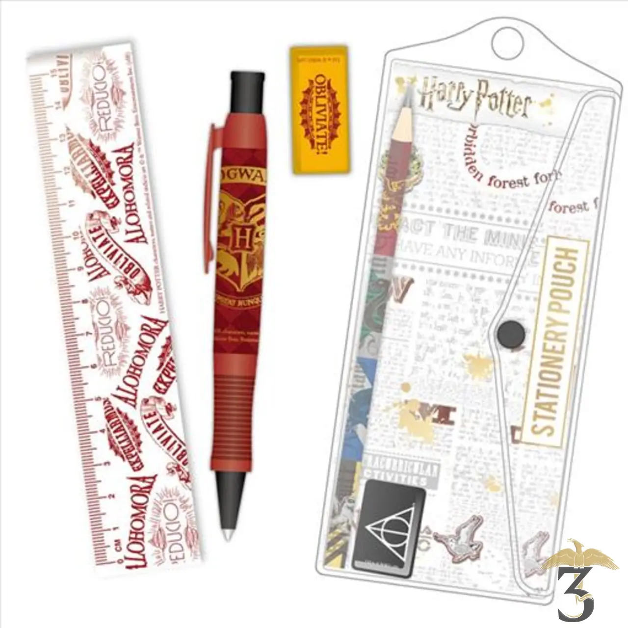Pochette papeterie - Les Trois Reliques, magasin Harry Potter - Photo N°2