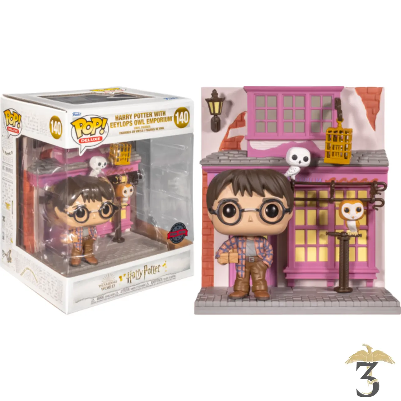 Pop 140 delux au royaume du hibou special edition - Les Trois Reliques, magasin Harry Potter - Photo N°1