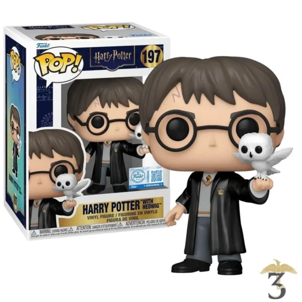 Pop n° 197 harry avec hedwige - Les Trois Reliques, magasin Harry Potter - Photo N°1