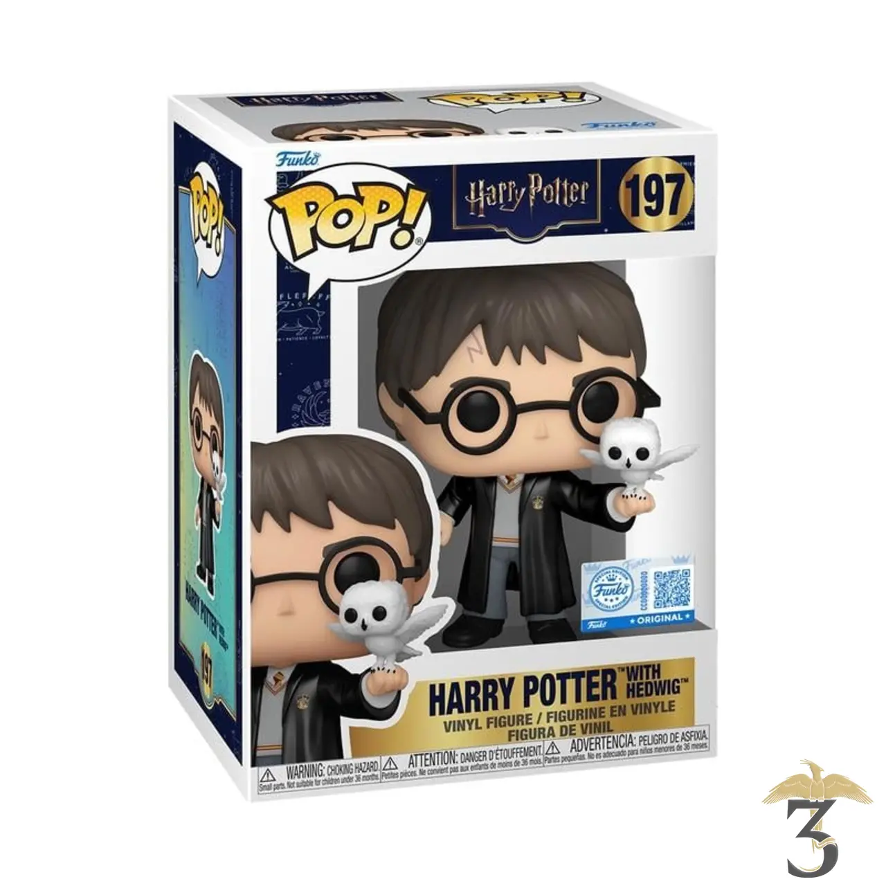 Pop n° 197 harry avec hedwige - Les Trois Reliques, magasin Harry Potter - Photo N°2