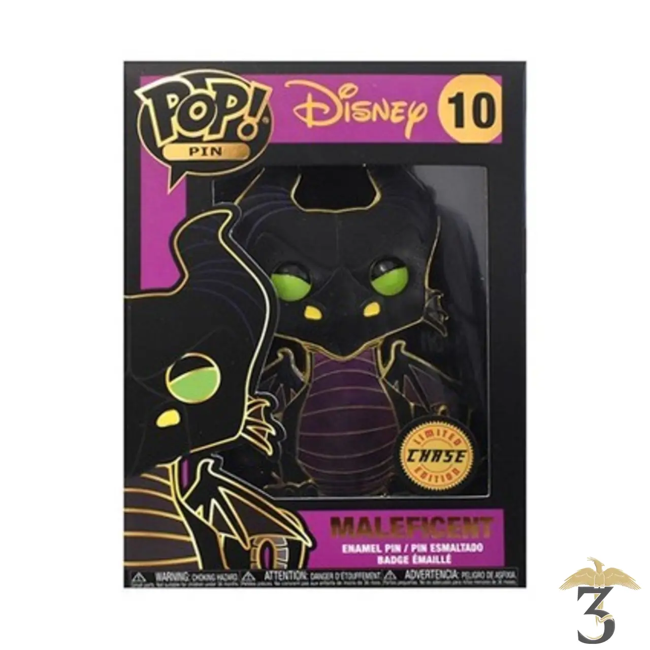 Pop pin´s 10 maleficent dragon chase - Les Trois Reliques, magasin Harry Potter - Photo N°1