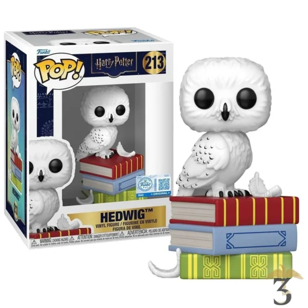 Pop premium n° 213 – hedwige sur livres – harry potter - Les Trois Reliques, magasin Harry Potter - Photo N°1