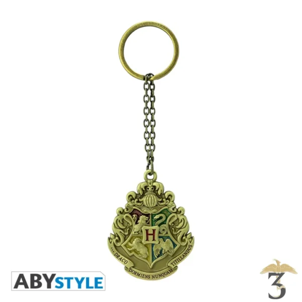 PORTE CLE HOGWART DORE - Les Trois Reliques, magasin Harry Potter - Photo N°1