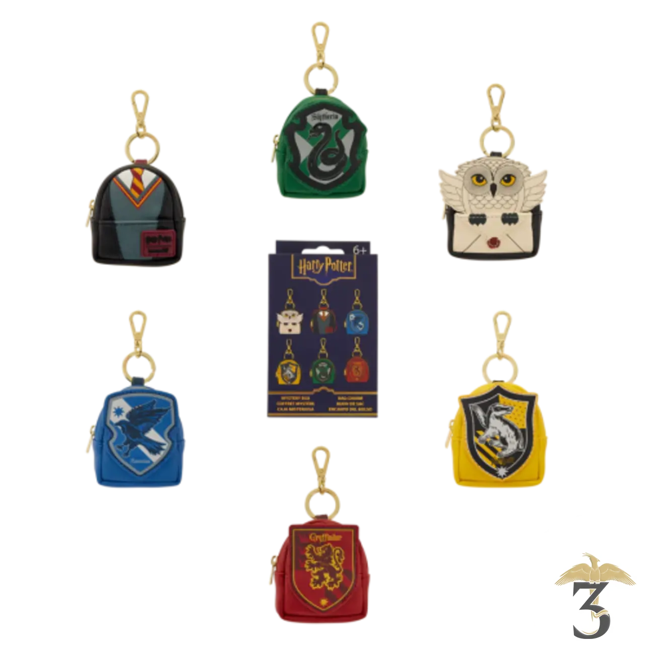Porte clé mystery box loungefly bag charm - Les Trois Reliques, magasin Harry Potter - Photo N°1