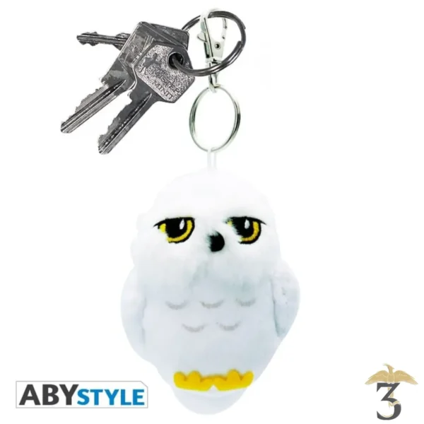 PORTE CLE PELUCHE HEDWIGE - Les Trois Reliques, magasin Harry Potter - Photo N°1