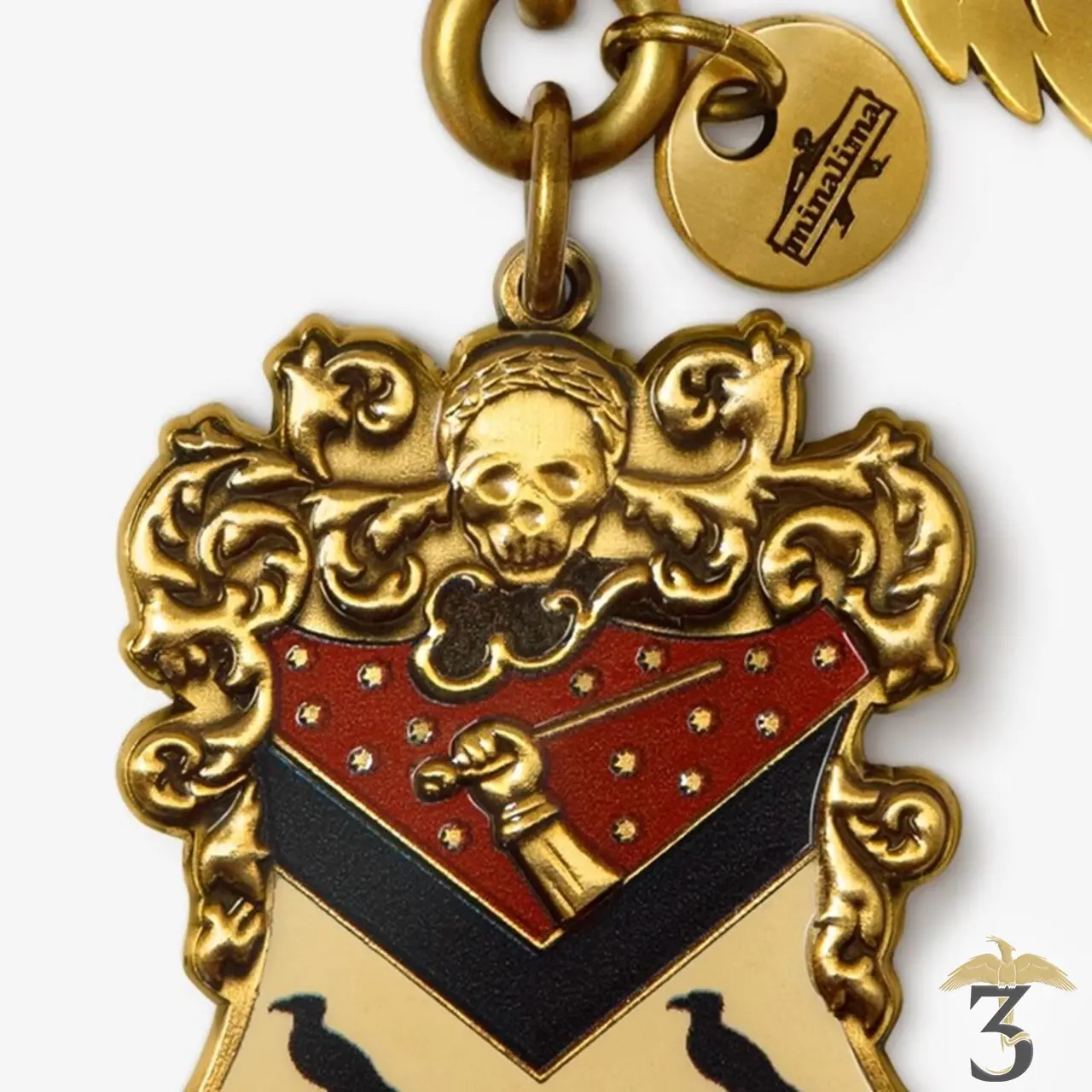 Porte clés blason de la famille black – minalima - Les Trois Reliques, magasin Harry Potter - Photo N°2