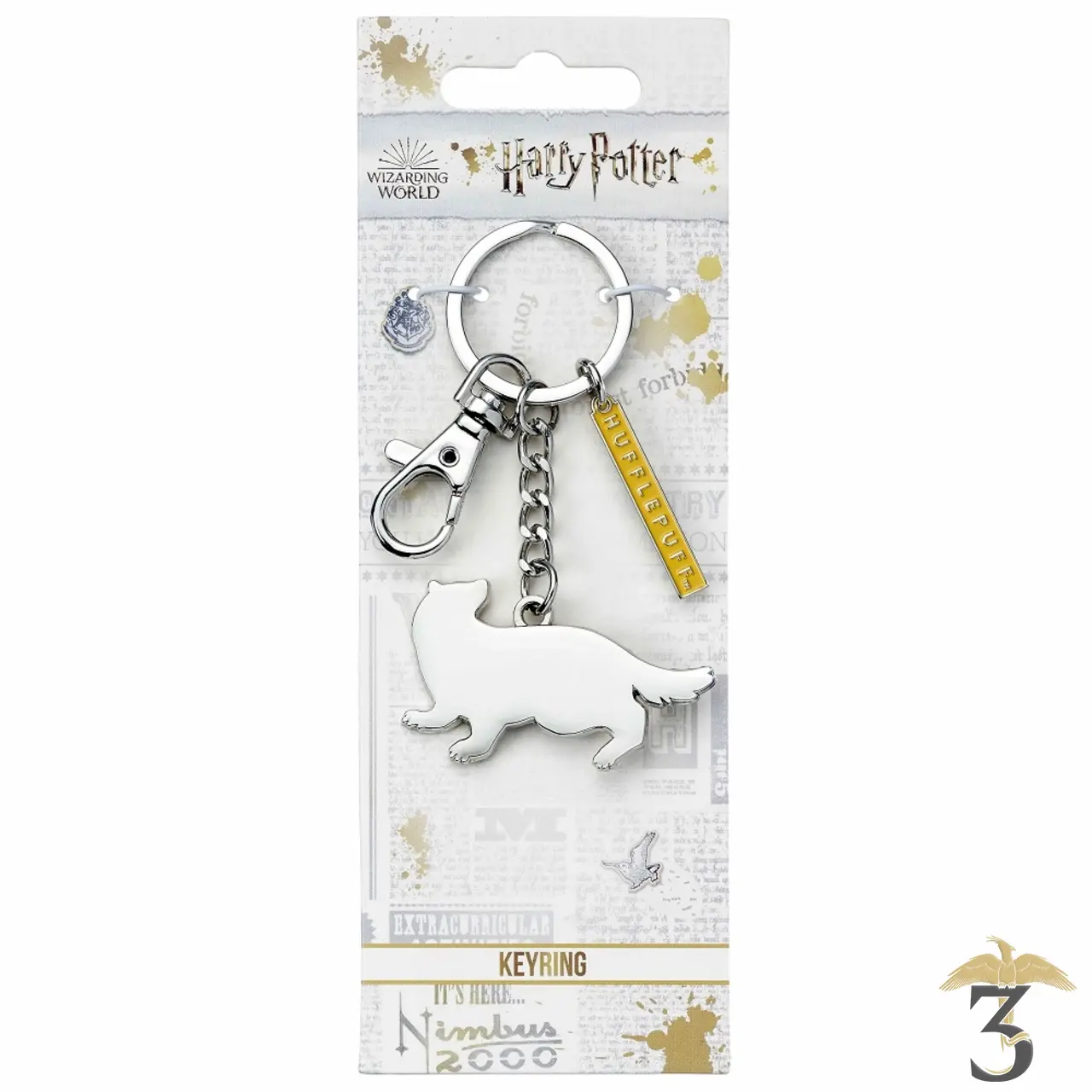 Porte-clés emblème poufsouffle - Les Trois Reliques, magasin Harry Potter - Photo N°2