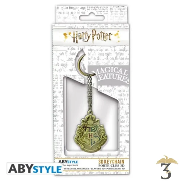 Porte-clés hogwart doré - Les Trois Reliques, magasin Harry Potter - Photo N°2