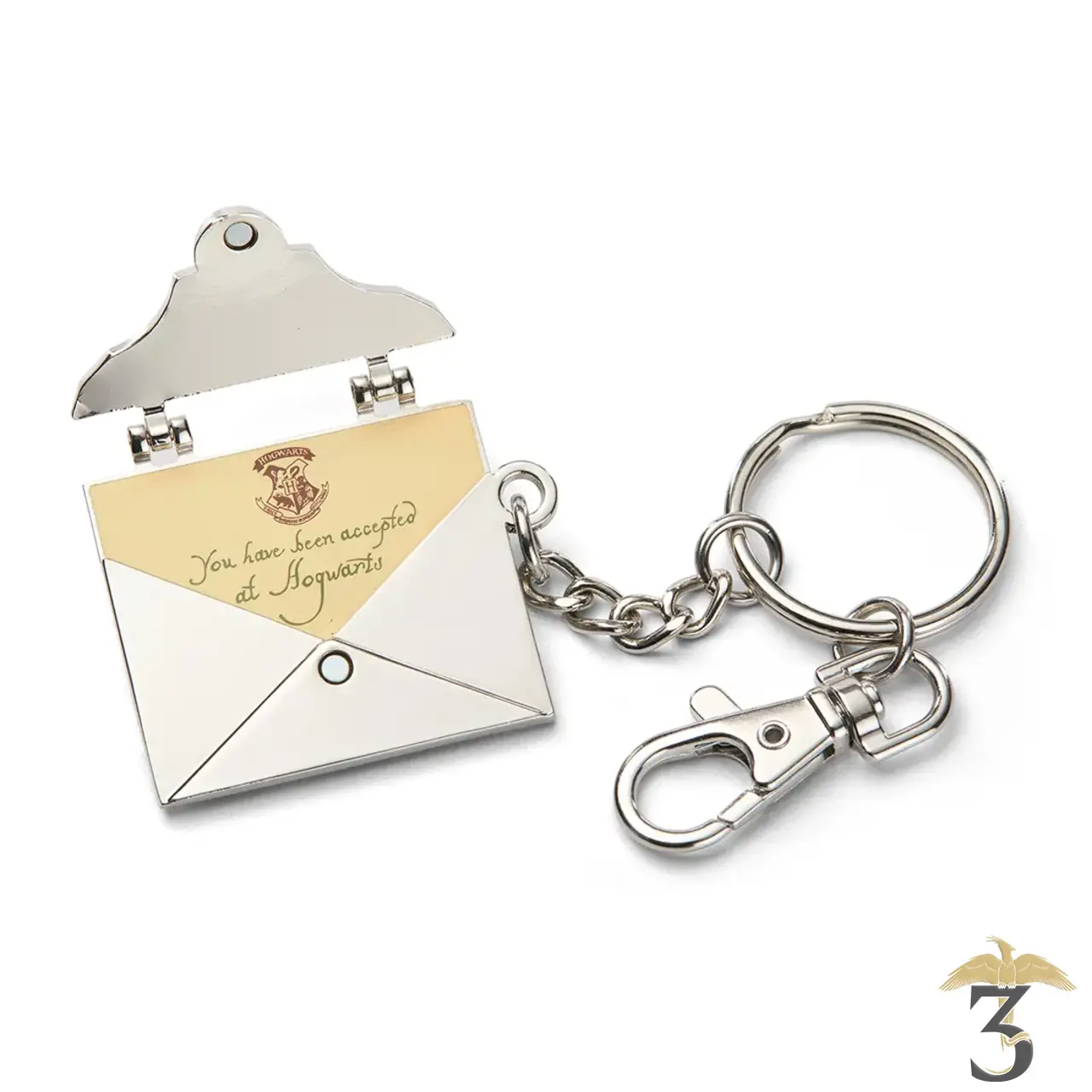 Porte cles lettre d acceptation poudlard - Les Trois Reliques, magasin Harry Potter - Photo N°1