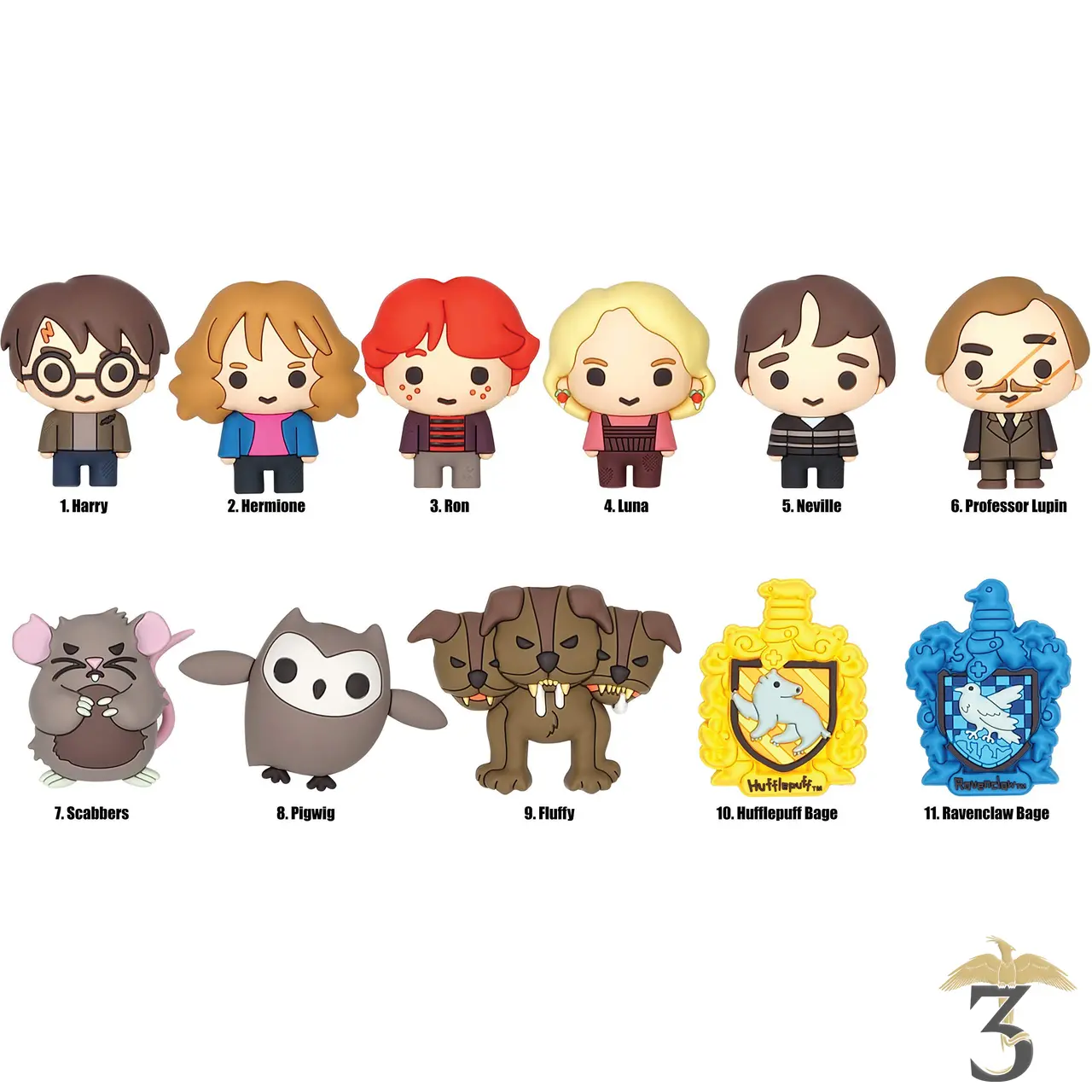 Porte-clés mystère 3d en mousse – harry potter – series 7 - Les Trois Reliques, magasin Harry Potter - Photo N°1