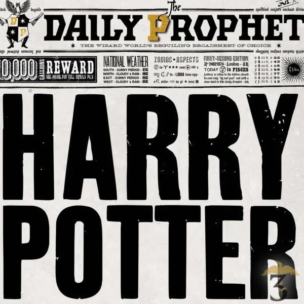 Poster Daily Prophet Undesirable No1 - MinaLima - Les Trois Reliques, magasin Harry Potter - Photo N°3