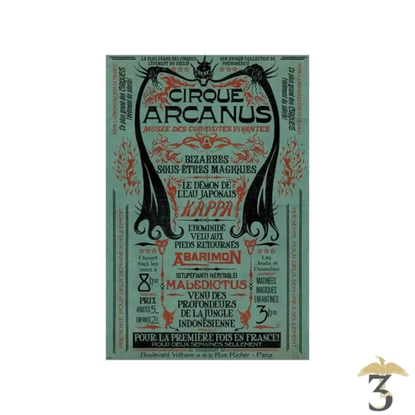 POSTER FANTASTIC BEASTS THE CRIMES OF GRINDELWALD – CIRCUS - Les Trois Reliques, magasin Harry Potter - Photo N°1