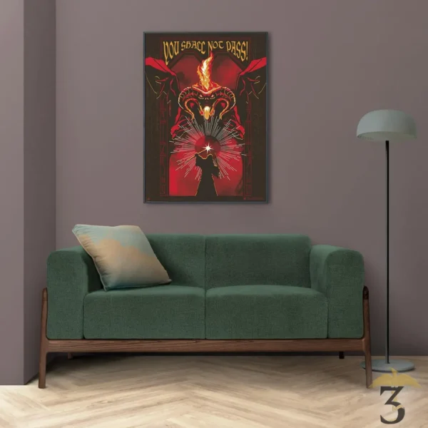 Poster phosphorescent balrog 50×70 – le seigneur des anneaux - Les Trois Reliques, magasin Harry Potter - Photo N°3