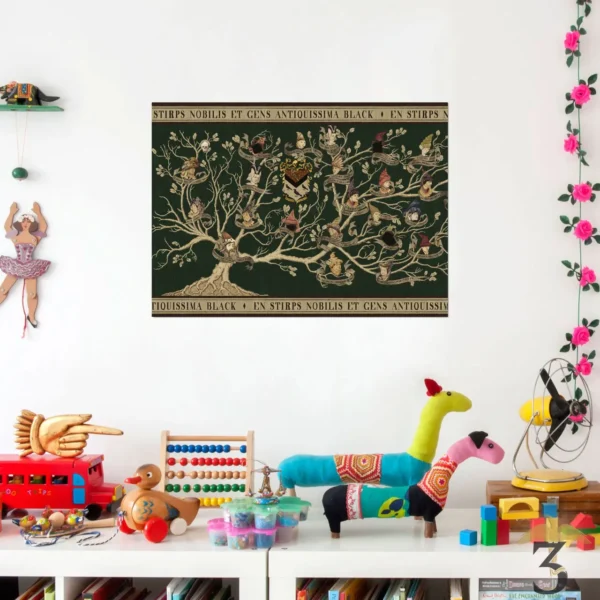 Poster Tapisserie Famille Black - MinaLima - Les Trois Reliques, magasin Harry Potter - Photo N°2