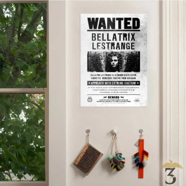 Poster Wanted Bellatrix - MinaLima - Les Trois Reliques, magasin Harry Potter - Photo N°2