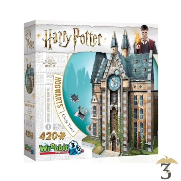 Poudlard - Tour de l'horloge - puzzle 3D - Les Trois Reliques, magasin Harry Potter - Photo N°1