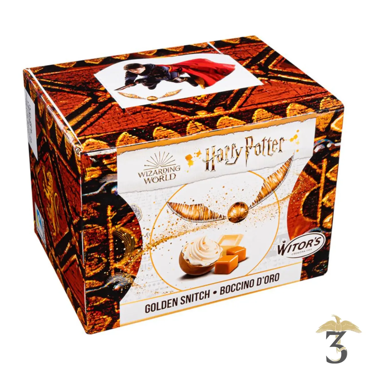 Pralines vif d´or chocolat blanc caramel – harry potter - Les Trois Reliques, magasin Harry Potter - Photo N°1