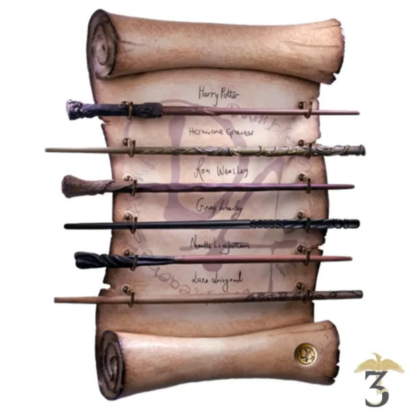 Presentoir 6 baguettes armee de dumbledore - Les Trois Reliques, magasin Harry Potter - Photo N°1