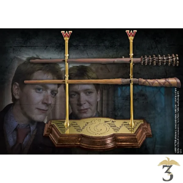 Présentoir baguettes jumeaux Weasley - Harry Potter - Les Trois Reliques, magasin Harry Potter - Photo N°2