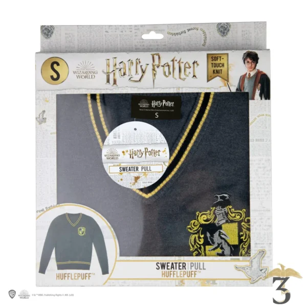 Pull cardigan Poufsouffle - Harry Potter - Les Trois Reliques, magasin Harry Potter - Photo N°6