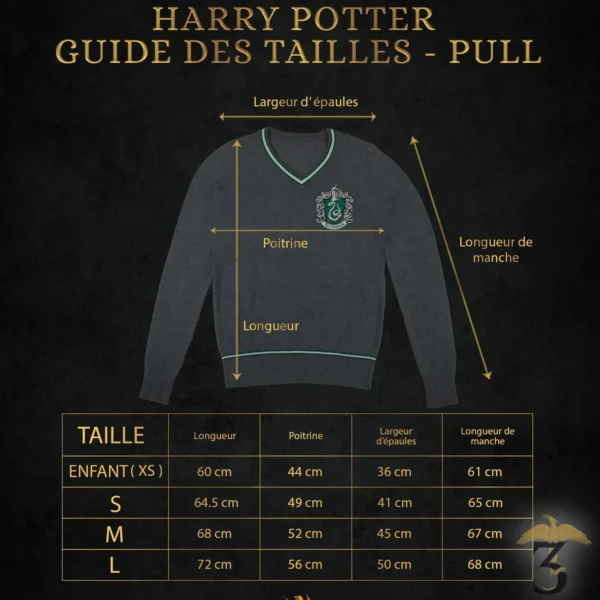 Pull cardigan Serpentard - Harry Potter - Les Trois Reliques, magasin Harry Potter - Photo N°5