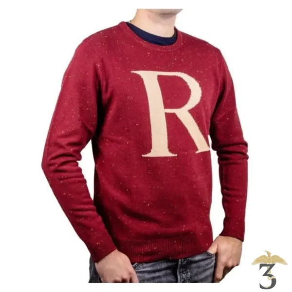 Pull Over Weasley - Ron Weasley - "R" - ENFANTS & ADULTES - Les Trois Reliques, magasin Harry Potter - Photo N°3