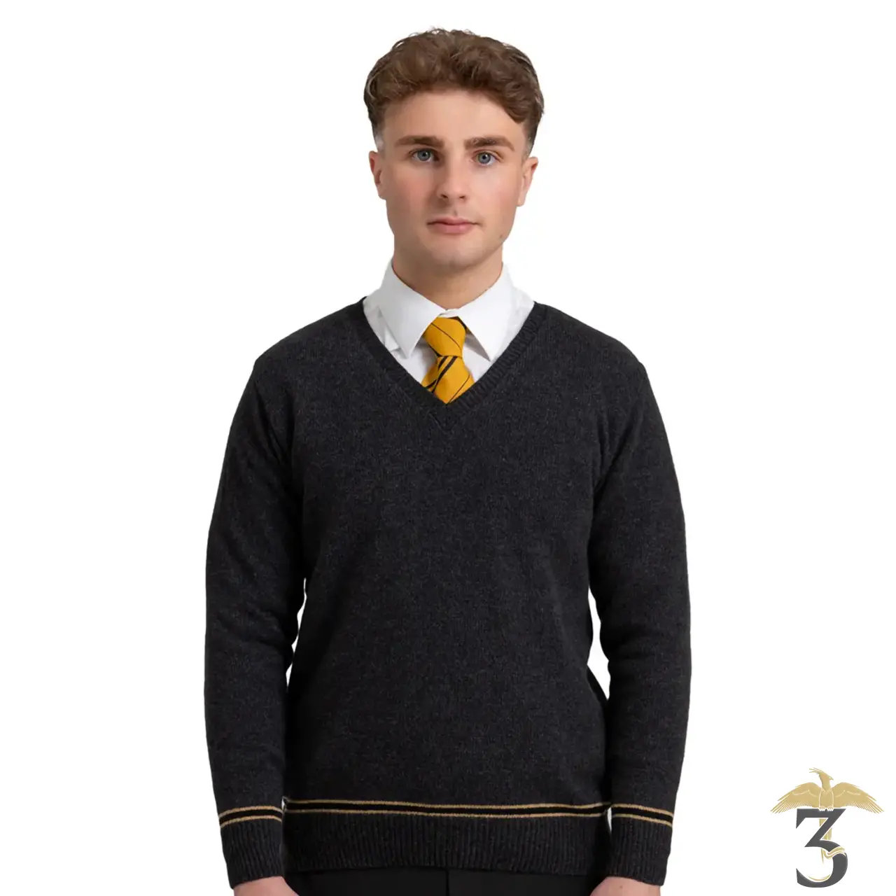 Pull poufsouffle col v - Les Trois Reliques, magasin Harry Potter - Photo N°2