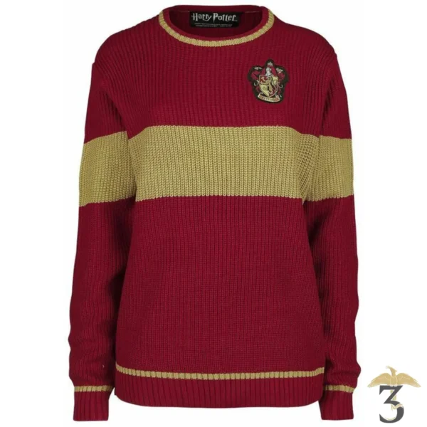 PULL QUIDDITCH TRICOTÉ GRYFFONDOR TL - Les Trois Reliques, magasin Harry Potter - Photo N°1