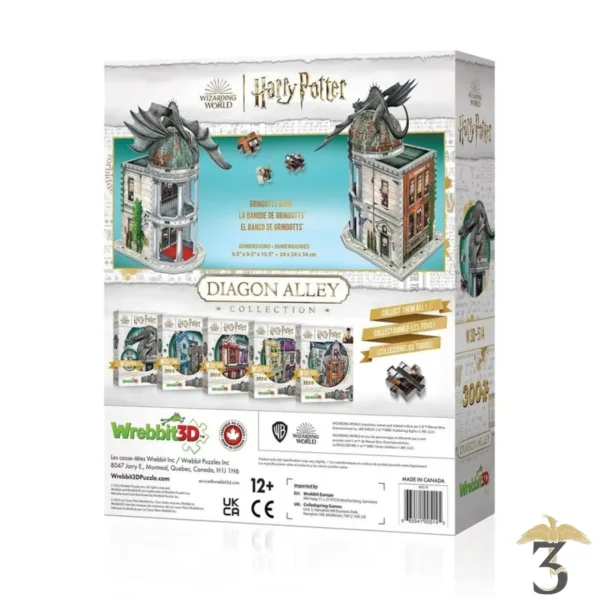 Puzzle 3D Banque Gringotts Dragon - Harry Potter - Les Trois Reliques, magasin Harry Potter - Photo N°4