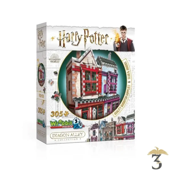 PUZZLE 3D – BOUTIQUES DE QUIDDITCH + SLUG AND JIGGERS - Les Trois Reliques, magasin Harry Potter - Photo N°1