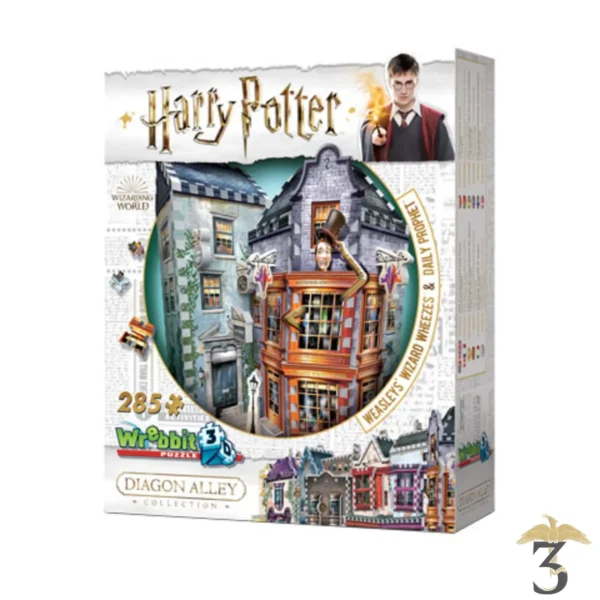 PUZZLE 3D – BOUTIQUES WEASLEY, FARCES POUR SORCIERS FACETIEUX ET DAILY PROPHET - Les Trois Reliques, magasin Harry Potter - Photo N°1